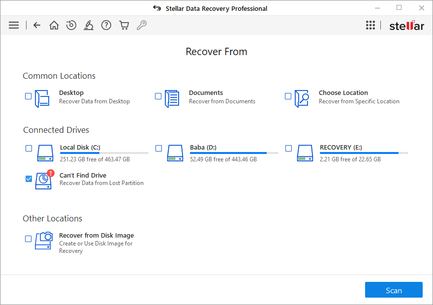 Cant Find Drive