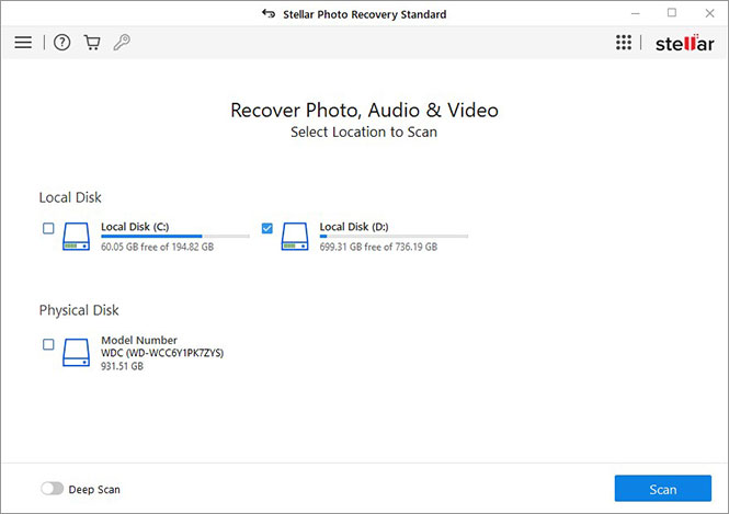 Stellar Photo Recovery