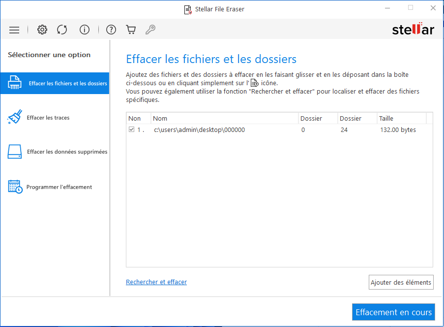 Supprimer des fichiers et des dossiers